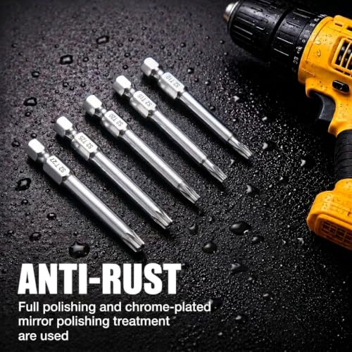 NAUIX 10Pcs Security Torx Bit Set (T6-T40), 2" Long - style: T6-T40
