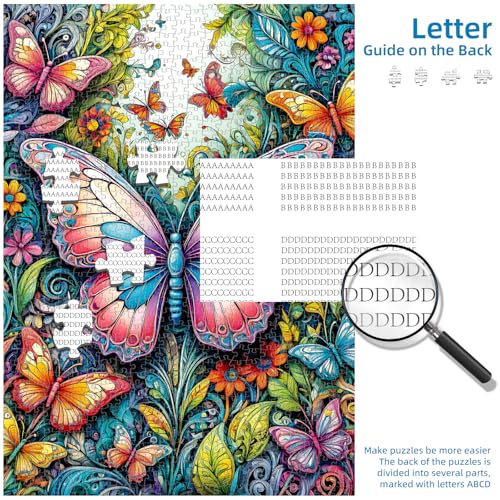 Butterfly Puzzles for Adults 1000 Pieces - color: Dreamy Butterfly