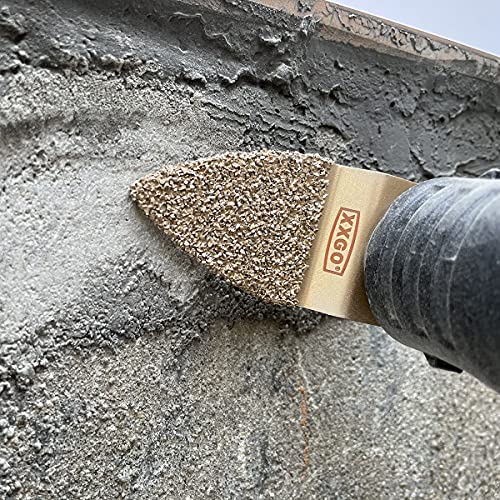 XXGO 4 Pcs Finger Carbide Multitool Blades for Grout Mortar Concrete - size: 4 Pcs Finger Carbide Blades