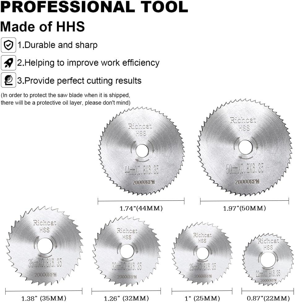 PVC Pipe Inside Cutter,1/4" Hex Shank,1/8" Round Shank,1/4" Round Shank,Plumbing Internal Plastic ABS Pipe Cutter Set,6*Blades,0.87"&1"&1.26''&1.38"&1.74''&1.97" Or Larger Diameter，High Speed Steel - size: 3 Shanks (6 Saw Blades)