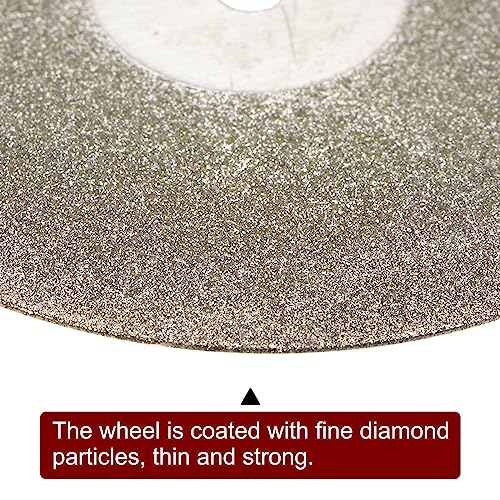 HARFINGTON Diamond Cutting Wheel 50mm with 2pcs 3mm Mandrel 10pcs