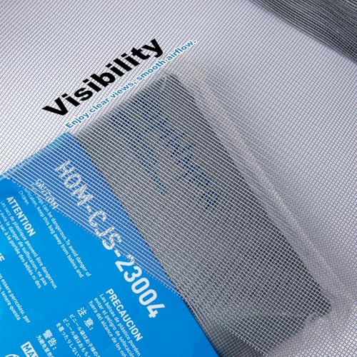 Window Screen Replacement Kit Durable 39" x 118" Polyester Mesh with Tool - color: Gray, size: 39" x 118"