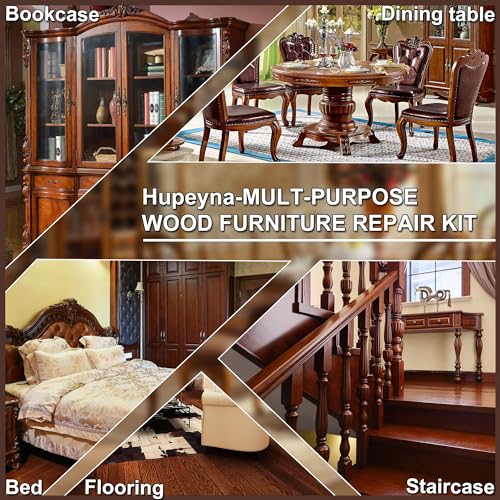 Hupeyna Wood Furniture Repair Kit, 21 Pcs Wood Repair Kit Wood Fillers
