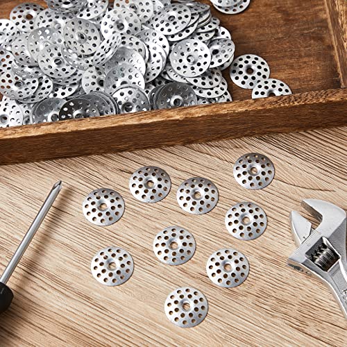 Dunzy 200 Pcs 1 Inch Plaster Washers Zinc Washer for Wall Ceiling Repair