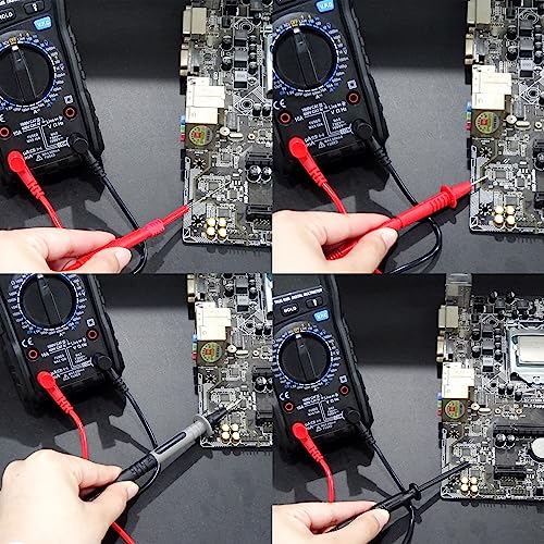 Goupchn 25PCS Silicone Multimeter Test Leads Kit for Electrical Testing - style: 25PCS