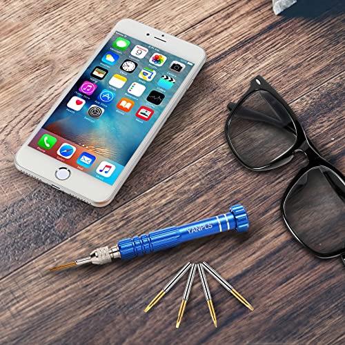 Mini Eyeglass Repair Kit Glasses Screwdriver Pocket Precision Tool - color: Blue