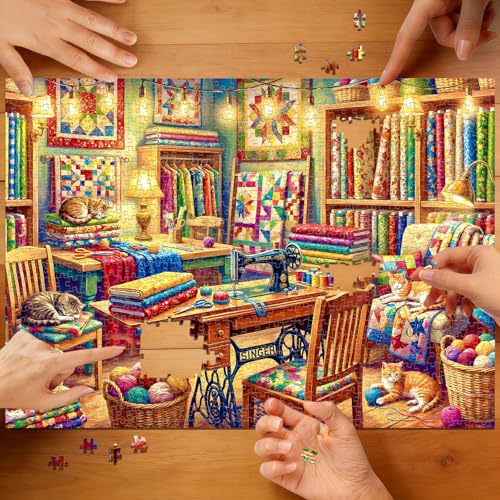 Quilt Sewing Puzzles for Adults 1000 Pieces - color: Quilt Haven
