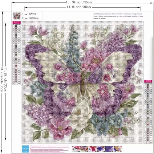 Butterfly Animals Diamond Painting Kits for Adults,5D Diamond Art Kits - color: DZ873