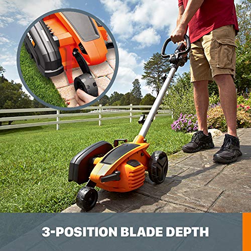 WORX Electric Lawn Edger, 12 Amp 7.5" Trencher for Lawn Landscaping, WG896