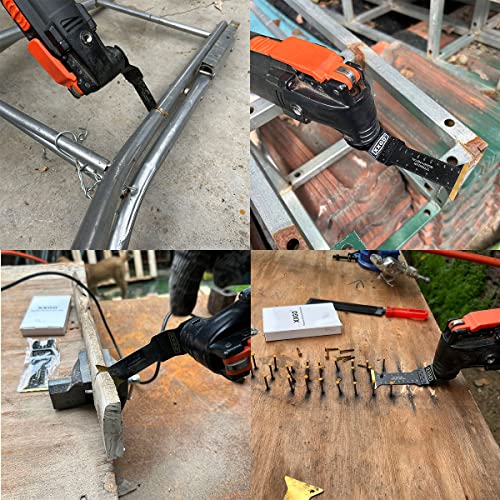 XXGO 120 Pcs Oscillating Multi Tool Blades Accessories Kits XG1201 - size: Multi-Size Accessory Kit - 120 Pcs