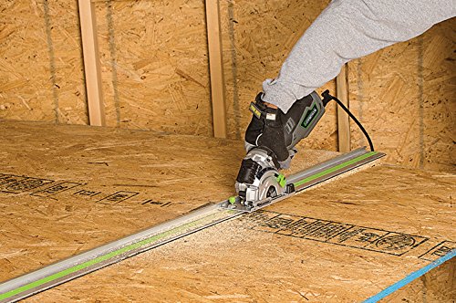 Genesis GPCS535CK 5.8 Amp 3 1/2” Control Grip Plunge Compact Circular Saw Kit with Laser, Miter Base, 3 Assorted Blades, Vacuum Adapter Hose, Rip Guide and Carrying Bag - style: Plunge Circular Saw 3-1/2"