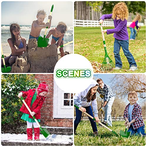 Kids Gardening Tools and Bug Catcher Kit with Wheelbarrow Sets, Ages 2 3+ | Shovel, Rake, Bug Catcher Kit, Summer Outdoor Yard Digging Weed Tools, Easter Birthday Gift for Boys Girls, Green - color: Green-18pcs