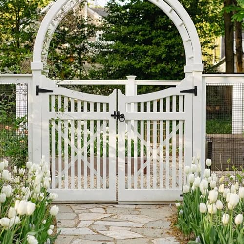 T Strap Hinges Heavy Duty, Shed Door Gate Hinges(Black) (4, 4 Pcs *4 inch) - size: 4 Pcs *4 inch