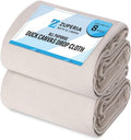ZUPERIA Canvas Drop Cloth (Size 6 x 9 Feet - Pack of 2) - Pure Cotton Painters Drop Cloth for Painting, Furniture & Floor Protection - All Purpose Thick Canvas tarp with Double Stitched Edges - size: 6' x 9' Feet - Pack of 2