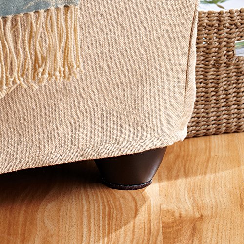 SOFTTOUCH 4723195N Heavy Duty 2-1/2 Inch Felt Furniture Pads to Protect Hardwood Floors from Scratches, Brown, 4 Count