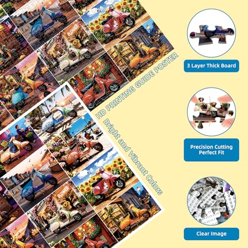 Scooter Journey Puzzles for Adults 1000 Pieces - color: Scooter Journey