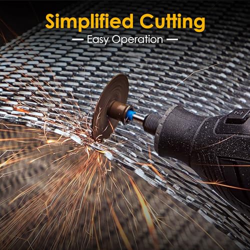 44 Pcs Cutting Wheel Set Compatible with Plastic for Rotary Tool - color: Sliver