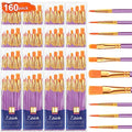 ESRICH 160PCS Paint Brushes, Paint Brush for Acrylic Painting - color: Purple, size: 160