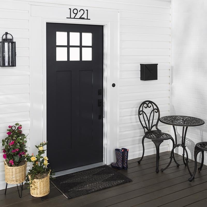 Rust-Oleum 369383 Advanced Dry Door & Trim Paint, Quart, Satin Black - color: Satin Black