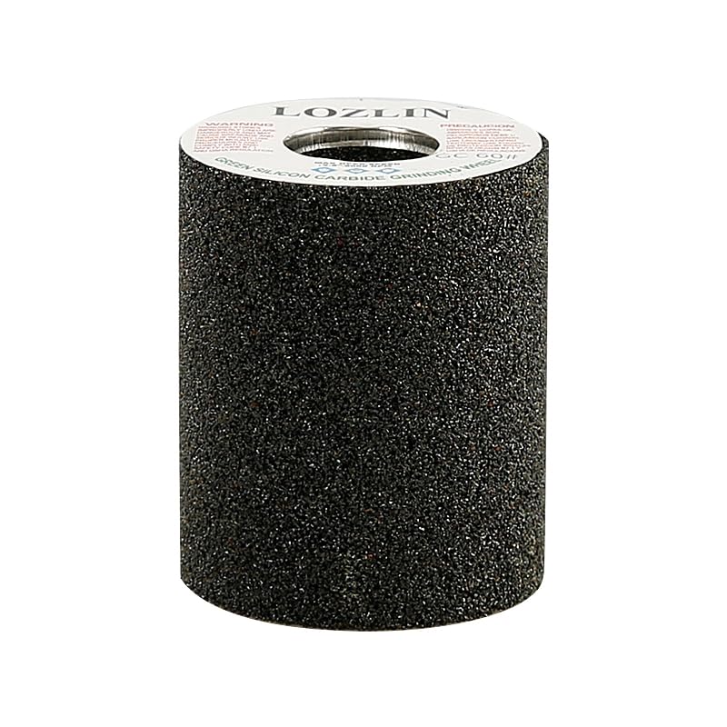 LOZLIN 4PCS Cylindrical Diamond Grinding Wheel Polishing Head Abrasive Sanding Wheel 50/100/200 Grit Angle Grinder Grinding Heads Matching Extensions - style: Cylindrical