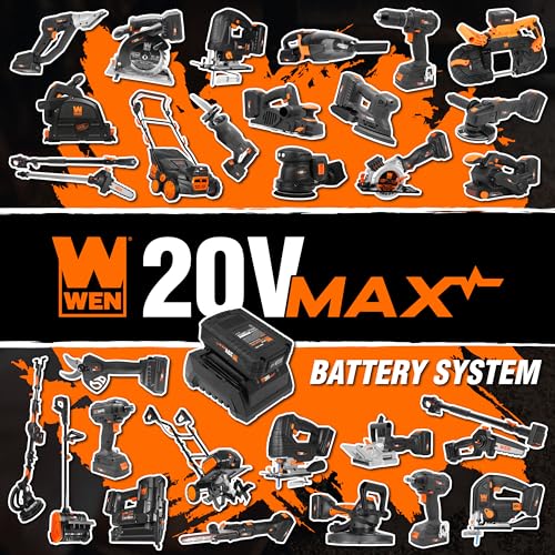 WEN 20V Max Cordless 8-Inch Pole Saw with 14.5-Foot Reach, 4Ah Battery, and Charger (20719) - style: 20V 8 in. Pole Saw.