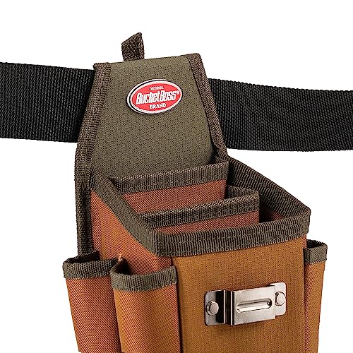 Bucket Boss - Utility Plus Pouch with FlapFit, Pouches - Original Series (54175), Brown - size: (Pack of 1)