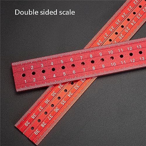 Heavy Duty Woodworking Combination Angles Ruler Aluminum Alloy Ruler 90/45 Degree Measuring Tool with Level & Needle Combination Square Adjustable Angles Gauges 90/45 Degree Measuring Tool