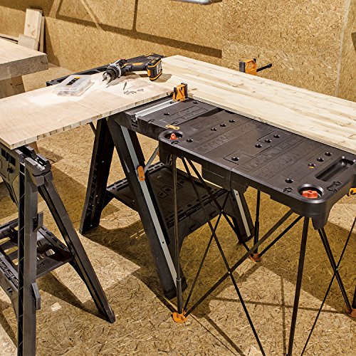 WORX Sidekick Portable Folding All-in-one Work Bench, WX066 - style: Sidekick Work Table