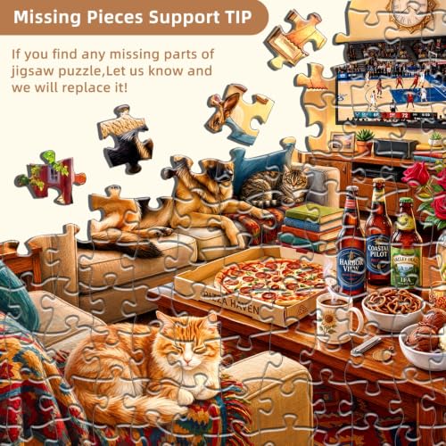 Cozy Living Room Puzzles for Adults 1000 Pieces - color: Cozy Retreat
