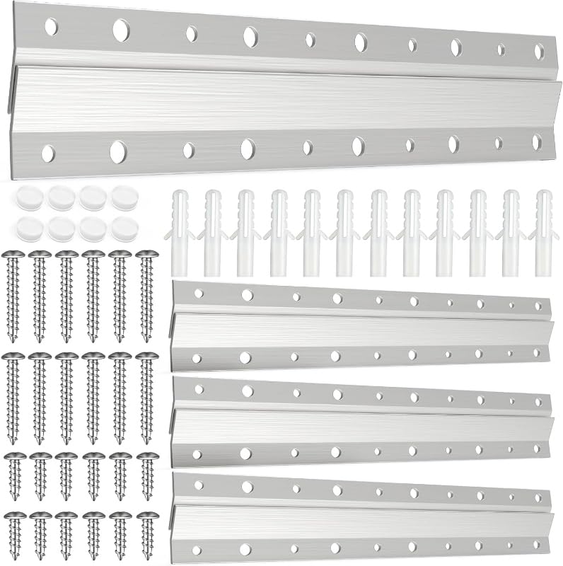 French Cleat Picture Hanger 10inch,Wall Mount Picture Hanger Kit (4 Pairs) - size: 10inch-4Pairs