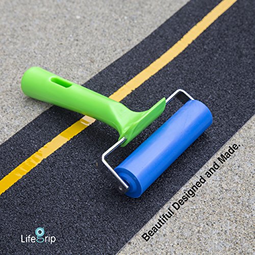 LifeGrip Rubber Brayer Roller -4 inch/10 cm Wide for Anti Slip Installation - size: 4 inch/10 cm