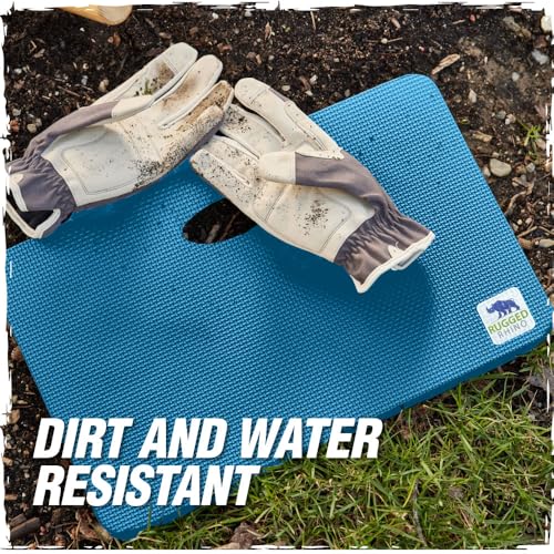 RUGGED RHINO Extra Thick Foam Kneeling Pad for Gardening, Bright Blue - color: Bright Blue