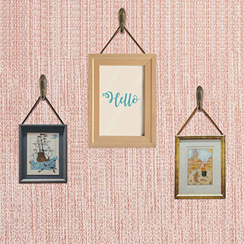 Hotop 30 Pcs Push Pin Hooks 20 Lbs Picture Hanger, Bronze - color: Bronze