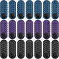 Macarrie 150 Pcs 2 Inch Surface Conditioning Sanding Discs, Diamond | Quick Change Fine Medium Coarse Sanding Pads Die Grinder Accessories for Surface Strip Grind Polish Burr Finish - color: black,blue,purple