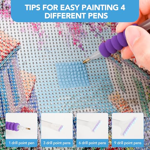 MERATIA Diamond Painting Storage Case Organizer, 40 Slots with Accessories - color: Celestial Journey-40 Slots