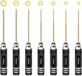 Hex Driver Set Hex Allen Screwdriver Kit 0.9mm 1.27mm 1.3mm 1.5mm 2.0mm 2.5mm 3.0mm Allen Wrench Set Titanium Hexagon Screwdriver RC Tools Kit for RC Car Drone Multi-Axis Helicopter Models(7pcs) - style: 7pcs Screwdrivers