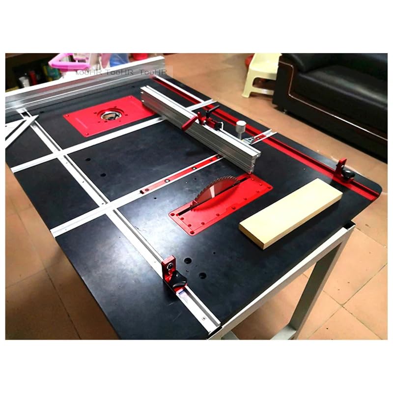 75 Type Table Saw Fence, Aluminum Miter Fence, Miter Gauge Fence, Multi T-Track Fence for Woodworking (Sliver) - color: Sliver
