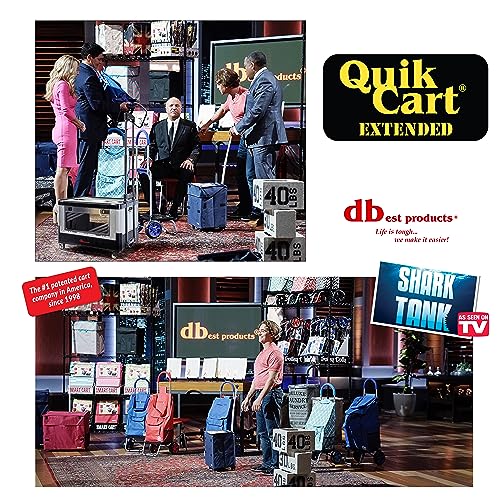 dbest Products Quik Cart Extended Collapsible Rolling Crate - Gray & Black - color: Black, style: Extended