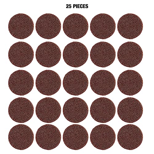 OEMTOOLS 22519 3” Twist Lock Surface Prep Discs, 25 Piece Set, Medium Maroon, Finishing Abrasive 3” Sanding Disc Surface Conditioning Tool Bundle, Sander, Rotary Tool, and Die Grinder Accessories - style: 25 Piece Meduim Grit Surface Prep Discs