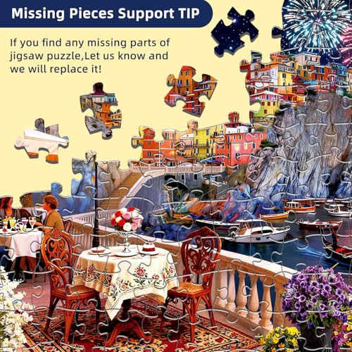 Italy Cinque Terre Jigsaw Puzzles for Adults 1000 Pieces - color: Cinque Terre