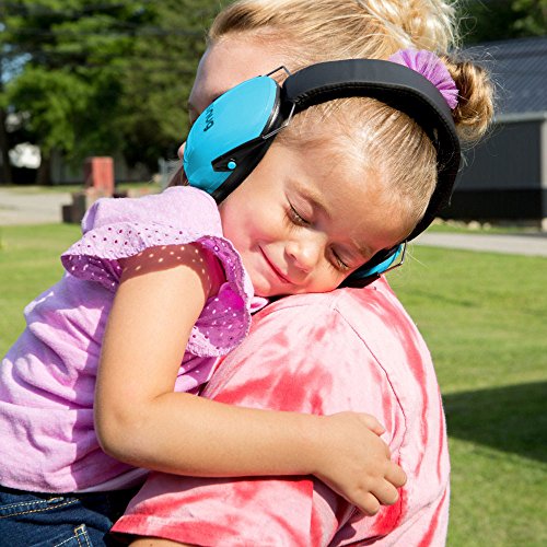 Snug Kids Earmuffs – Noise Reduction for Toddlers & Children – Adjustable, Lightweight, Foldable, Soft & Comfortable - color: Aqua
