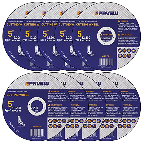 5 Inch Cut Off Wheels,10-Pack 5"x0.045"x7/8" Quality Cutting Disc - style: 5"x0.045"x7/8"(10-PK)