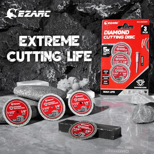 EZARC 1-1/2 Diamond Tile Cutting Wheels Durable, 3-Pack