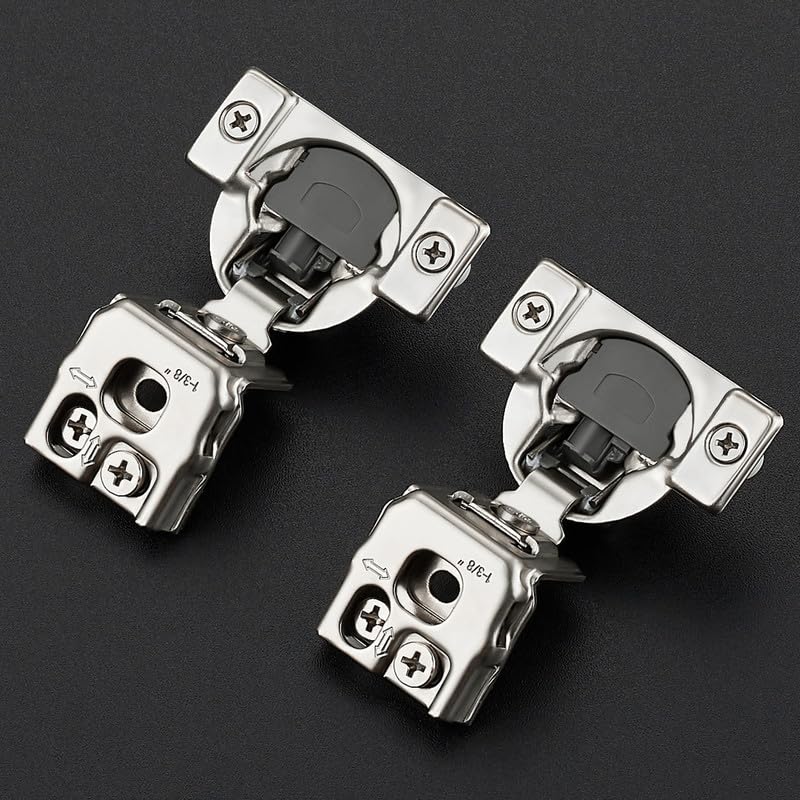 Ravinte 1-3/8 Inch Overlay Soft Close Hinge Kitchen Cabinet Hinges 10 Pack - size: 1-3/8 inch Overlay