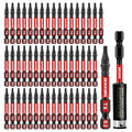 Geinxurn 51 Pieces T8 Impact Tough Magnetic Screwdriver Bit Set, 2 In. #8 Torx Head Power Bit Set, S2 Alloy Steel T8 Star Bit with 1Pc Impact Bit Holder - size: 2"-51PCS, style: T8
