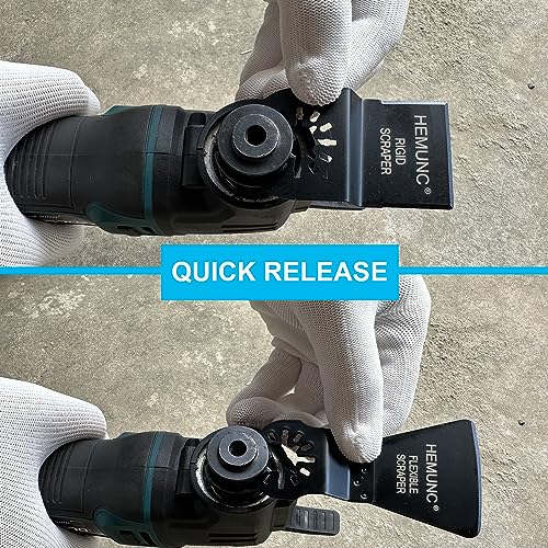 6 Oscillating Tool Scraper Blades Flexible Rigid Scraper Blade, for Removal of Caulk,Vinyl Flooring,Paint,Carpet,Tile Adhesives - size: 6-Rigid & Flexible & Taper