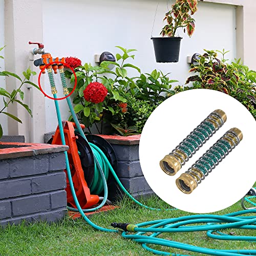Hourleey Garden Hose Protector, Hose Extension Adapter with Coil Spring, 2 Pack - size: 2 Pack