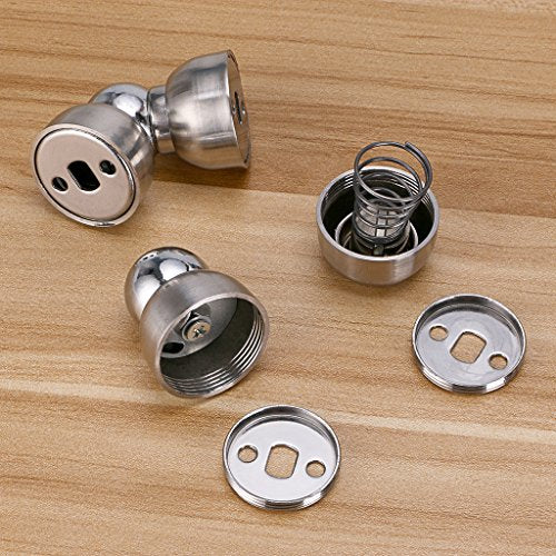 Sumnacon Powerful Magnetic Doorstop 2 Pcs Stainless Steel Mini Door Stopper - color: Silver