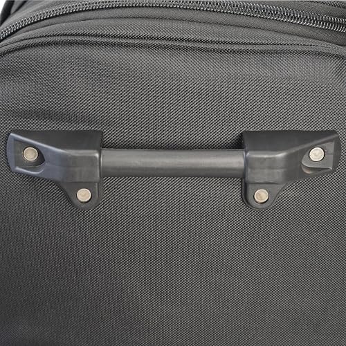 US Army ROMEO 31-inch Large Tactical Duffel Bag with Wheels | Heavy Duty Material, Molle Webbing, Water Resistant Military Rolling Bag for Travel, Deployment, and Camping - Black - color: Black, size: 31-inch