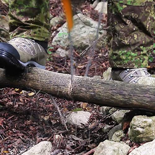 Pocket Chainsaw 24"-31"Two-sided Teeth,3X Faster with Cutting Blade ON Every Link,Best Compact Folding Hand Saw Tool for Survival Gear,Camping,Hunting - size: 24 inch